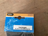 Starx insectengaas 40x40 cm met tape (36x) - afbeelding 1 van  2