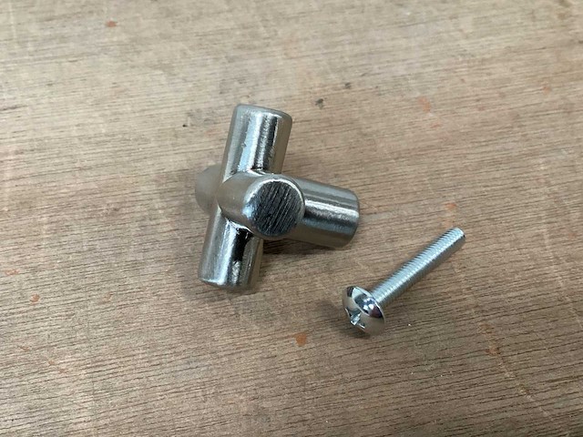 Starx meubelgreep, rvs kleur, 30 mm (100x) - afbeelding 4 van  6