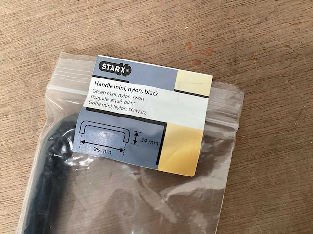 Starx meubelgreep zwart, 96 mm (166x) - afbeelding 2 van  4