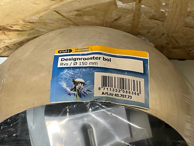 Starx rvs designrooster bol (6x) - afbeelding 5 van  7
