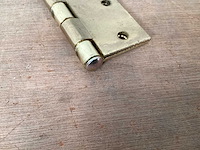 Starx scharnier met losse pen, 76x76 mm, vermessingd (300x) - afbeelding 3 van  3