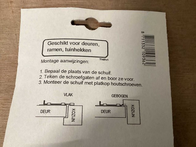 Starx schuifgrendel 120 mm (45x) - afbeelding 4 van  4