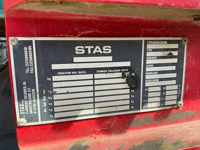 Stas - 2009 - s234cx - oplegger - afbeelding 20 van  28