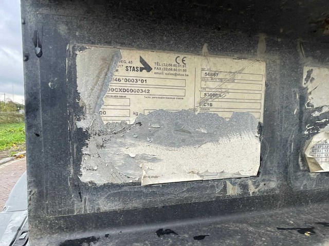 Stas - 2013 - s300cx c1b kipper trailer 3 axle cover - oplegger - afbeelding 7 van  15