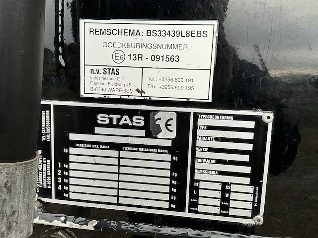 Stas mf1194 walking floor oplegger - afbeelding 8 van  23