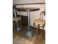 Statafel en barstoel (2x) - afbeelding 3 van  3