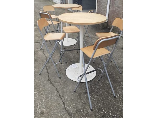 Statafel en kruk - afbeelding 2 van  2