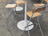 Statafel en kruk - afbeelding 2 van  2