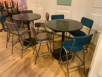 Statafel met 4 stoelen (2x)