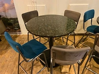 Statafel met 4 stoelen (2x) - afbeelding 2 van  4