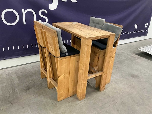 Statafel met 4 stoelen - afbeelding 3 van  7