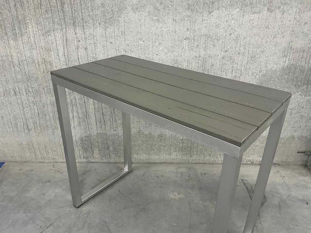 Statafel met aluminium onderstel - afbeelding 2 van  3