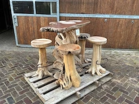 Statafel met krukken
