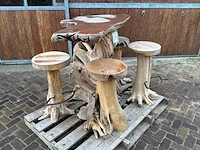 Statafel met krukken - afbeelding 3 van  3