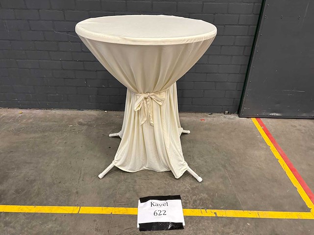 Statafel rok met strik beige (2x) - afbeelding 1 van  1