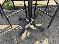 Statafel stonelook hpl 70cm rond (5x) - afbeelding 3 van  5