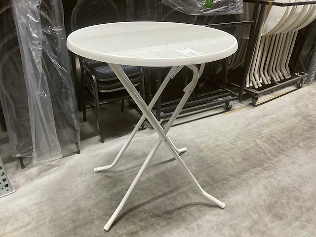 Statafels met transportwagen (11x) - afbeelding 1 van  3