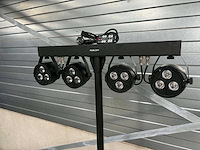 Statief met led spots aan dmx bar - afbeelding 2 van  6