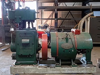 Stationaire stoommotor sunderland met generator - afbeelding 1 van  4