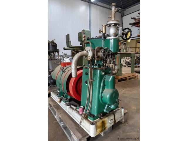 Stationaire stoommotor sunderland met generator - afbeelding 3 van  4
