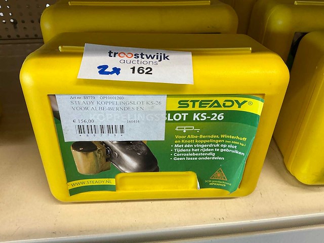 Steady ks-26 en ks-22 aanhanger koppelingsslot (2x) - afbeelding 2 van  3