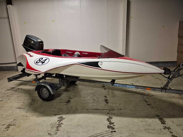 Stealthcraft - + 65 pk suzuki - race - speedboot met freewheel trailer - afbeelding 12 van  24