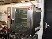 Steamer convotherm osp met rvs onderstel met diverse gastronorm bakken. - afbeelding 2 van  5