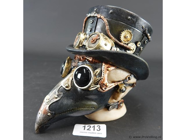 Steampunk plaagdokter buste - afbeelding 1 van  5