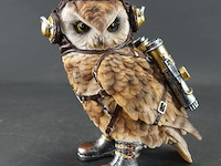 Steampunk uil - afbeelding 1 van  5