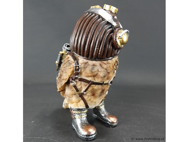 Steampunk uil - afbeelding 4 van  5