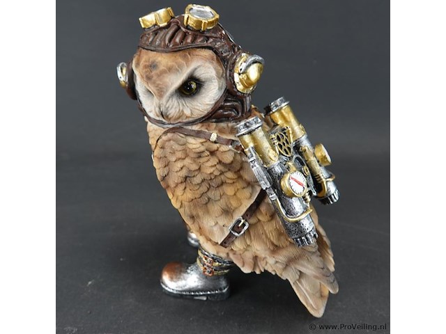 Steampunk uil - afbeelding 5 van  5