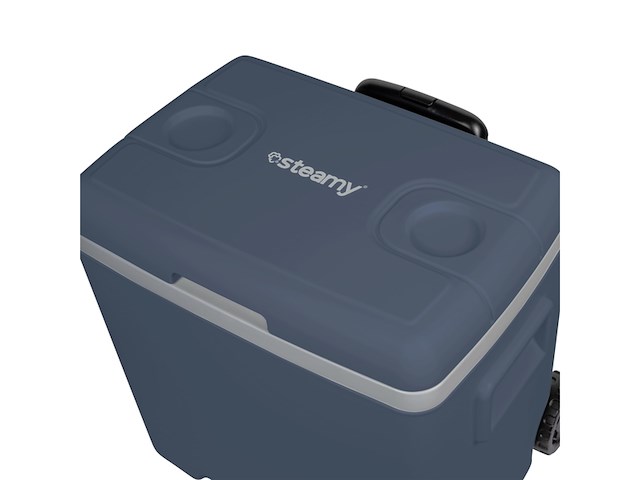Steamy cool 30 middelgrote koelbox op wielen 30 l blauw - afbeelding 2 van  5