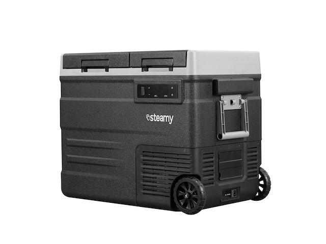 Steamy-e dual zone roller elektrische compressor koelbox 49 liter zwart - afbeelding 1 van  4