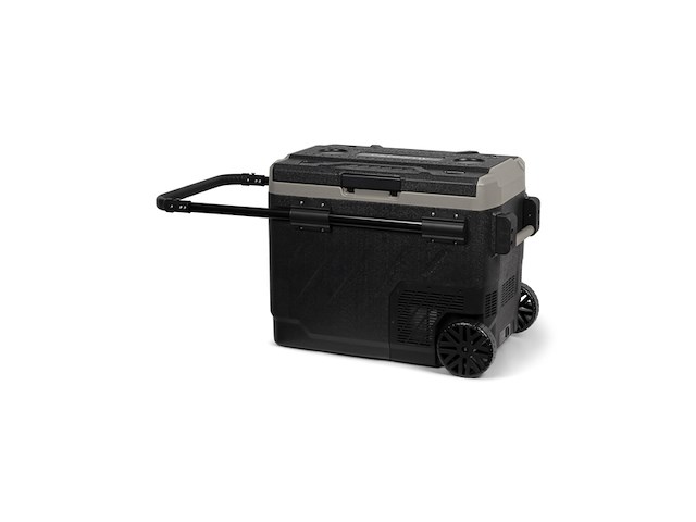 Steamy-e dual zone roller elektrische koelbox op wielen 12v en 230v zwart - afbeelding 1 van  4