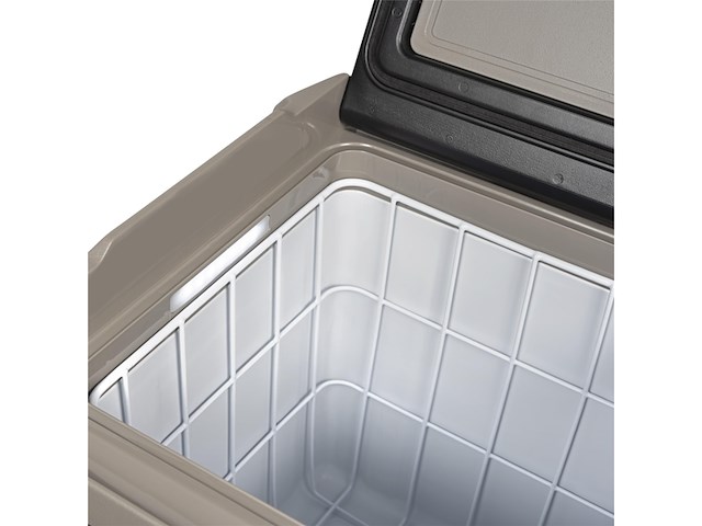 Steamy-e dual zone roller elektrische koelbox op wielen 12v en 230v zwart - afbeelding 2 van  4