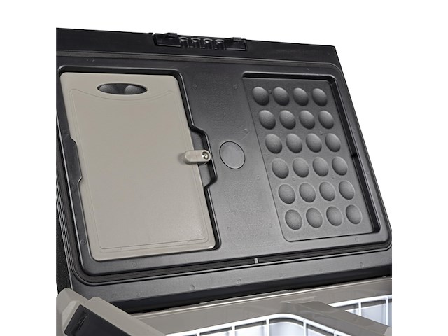 Steamy-e dual zone roller elektrische koelbox op wielen 12v en 230v zwart - afbeelding 3 van  4