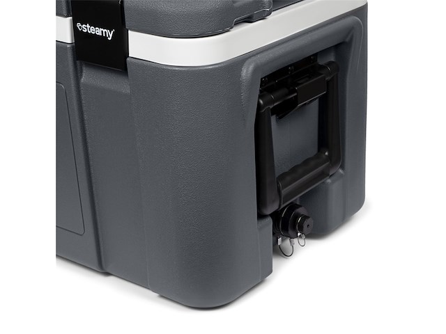 Steamy pro 120 grote koelbox extra goed gesoleerd 120 liter grijs - afbeelding 3 van  4