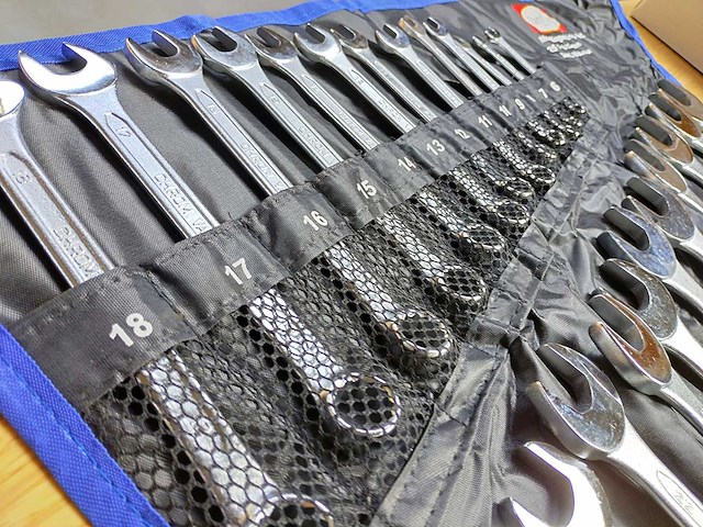 Steek- en ringsleutel 25 delig - afbeelding 2 van  5