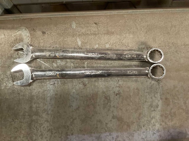 Steek- en ringsleutel (2x) - afbeelding 1 van  2