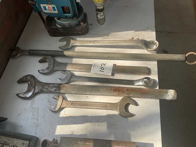 Steek- en ringsleutel (6x) - afbeelding 1 van  1