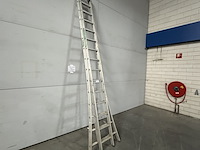 Steekladder 2x 14 treeds, vgs - afbeelding 1 van  4