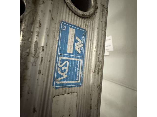 Steekladder 2x 14 treeds, vgs - afbeelding 3 van  4
