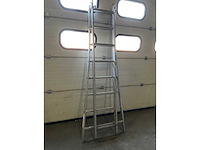 Steekladder 2x8 tredes - afbeelding 2 van  3