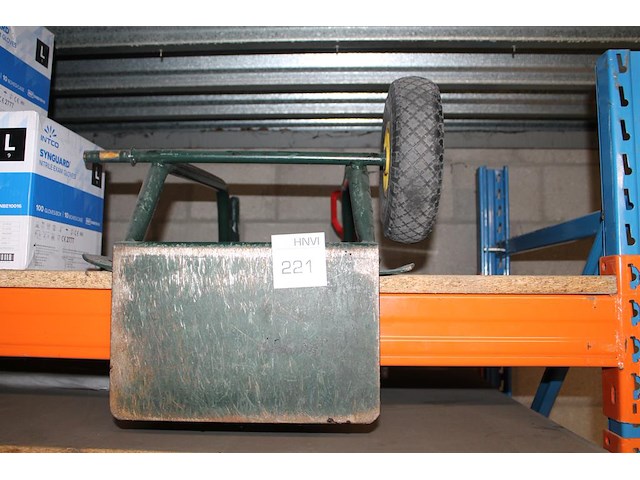 Steekwagen met 1 wiel. zie kavel nummer 82. - afbeelding 1 van  2