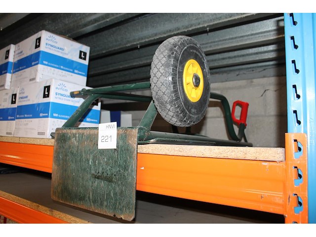 Steekwagen met 1 wiel. zie kavel nummer 82. - afbeelding 2 van  2