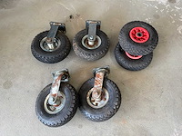 Steekwagen wielen (6x) - afbeelding 1 van  2