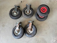 Steekwagen wielen (6x) - afbeelding 2 van  2