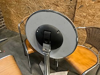 Steel mobile - horecameubilair - 4 tafels, 16 rvs stoelen + transportwagen - afbeelding 6 van  7