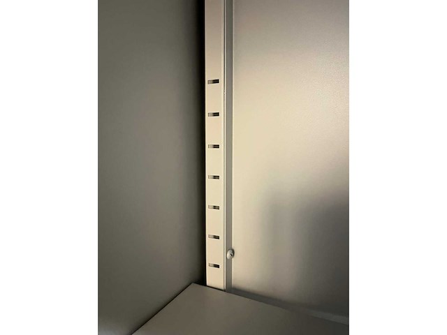 Steelcase - 2x stalen kast met kunstplanten - grijs - afbeelding 2 van  10