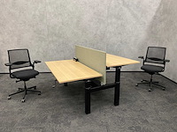 Steelcase/ interstuhl - complete duo werkplek 160x80 - afbeelding 1 van  27